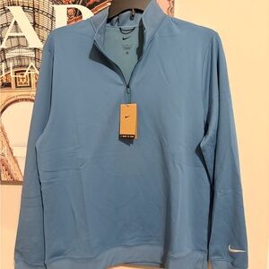 PGA TOUR SHOPS-Nike Light Blue Quarter-Zip Pullover
